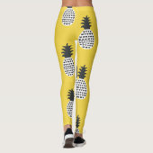 ananas leuk naadloze illustratie leggings (Achterkant)