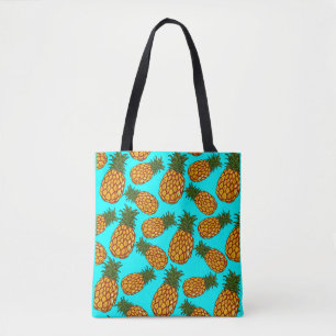 Ananas Liefde Patroon - Lekker Tropisch Exotisch Tote Bag
