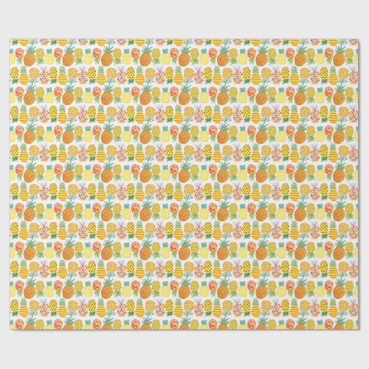 Ananas Lineup Cadeaupapier (Vlak)