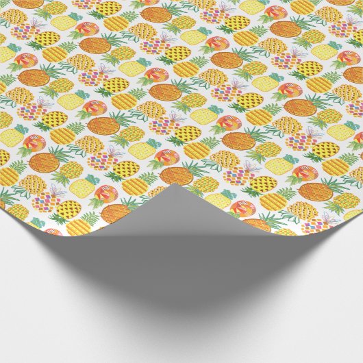 Ananas Lineup Cadeaupapier (Hoek)