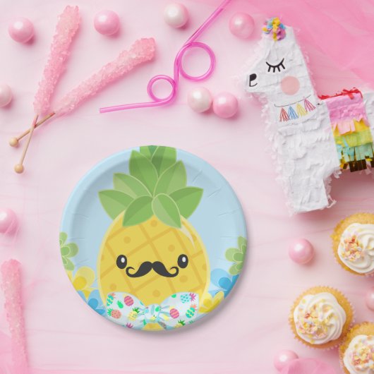 Ananas Little Mister Boys  Papieren Bordje (Feest)