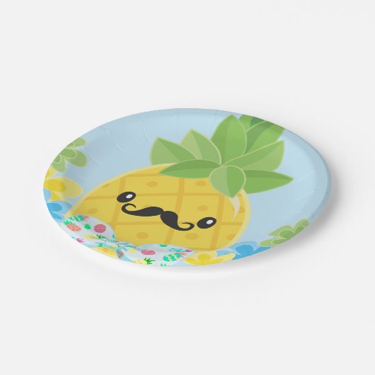 Ananas Little Mister Boys  Papieren Bordje (Gekanteld)