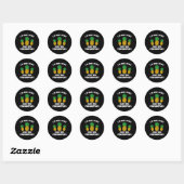 Ananas Lover Hawaii Fruit Ananas Hawaiian Me Ronde Sticker (Vel)