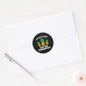 Ananas Lover Hawaii Fruit Ananas Hawaiian Me Ronde Sticker (Envelop)