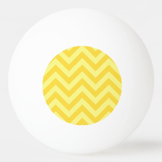 Ananas, Lt Yellow Large Chevron ZigZag Pattern Pingpongbal (Achterkant)