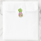 Ananas, Luau, ananas Birthday, Hula Ronde Sticker (Tas)