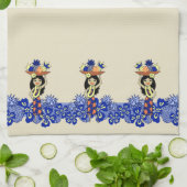 Ananas Luau Band Hawaiian keukenhanddoek (Gevouwen)