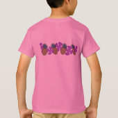 Ananas Luau Band Meisjes T-shirts (Achterkant)