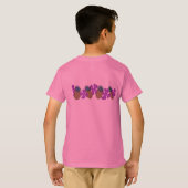 Ananas Luau Band Meisjes T-shirts (Achterkant volledig)