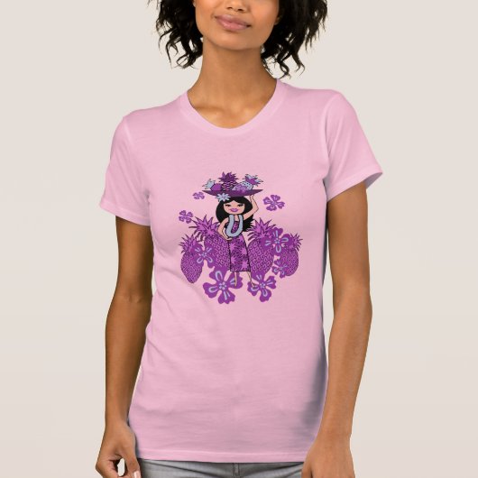 Ananas Luau Gal's T-shirts (Voorkant)