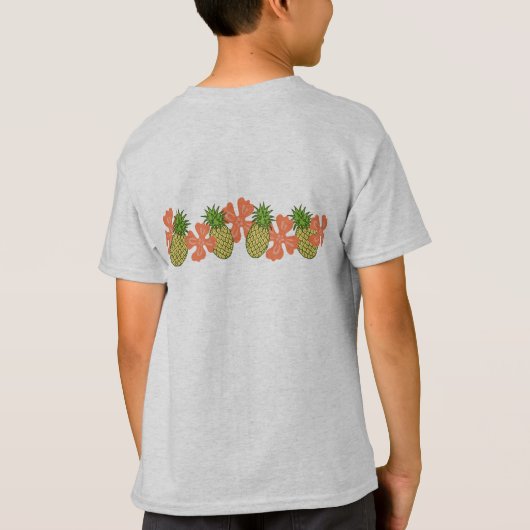 Ananas Luau Hawaiian Tropical Band T-shirt (Achterkant)
