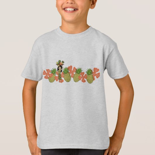 Ananas Luau Hawaiian Tropical Band T-shirt (Voorkant)