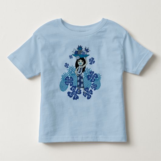 Ananas Luau Peuters & Baby's T-shirts (Voorkant)