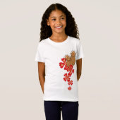 Ananas Luau tropisch ontwerp T-shirt (Voorkant volledig)
