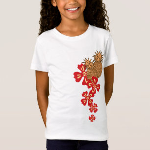 Ananas Luau tropisch ontwerp T-shirt