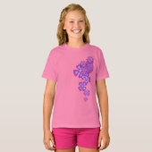 Ananas Luau tropisch ontwerp T-shirt (Voorkant volledig)