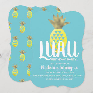 Ananas Luau Verjaardagsfeest Elke Leeftijd Kaart