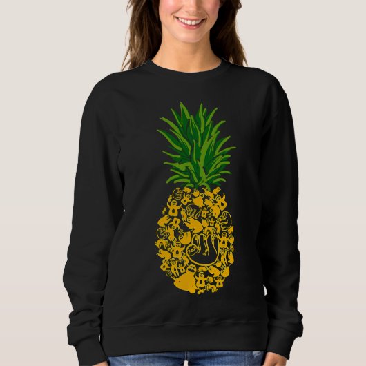 ananas luiaards ananas vorm luiaard trui (Voorkant)