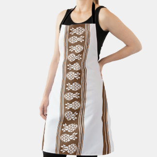 Ananas Luxe Jacquard Strepen Schort
