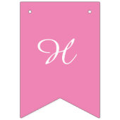 Ananas maakt roze Happy Birthday Bunting-vlaggen Vlaggetjes (Tweede vlag)