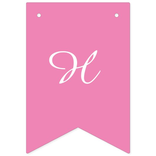 Ananas maakt roze Happy Birthday Bunting-vlaggen Vlaggetjes (Tweede vlag)