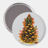 Ananas Magneet (Voorkant / Achterkant)