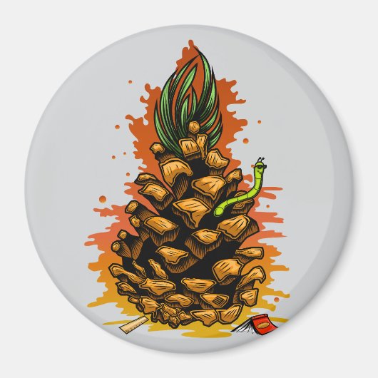 Ananas Magneet (Voorkant)