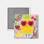 ananas magneet (Voorkant / Achterkant)