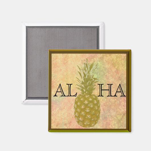 Ananas Magnet (Voorkant / Achterkant)