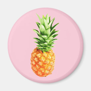 Ananas Magnet, roze versie, zomer Magneet