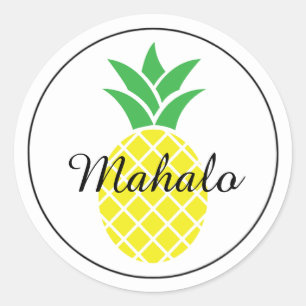 Ananas Mahalo Hawaiian Dank u Sticker