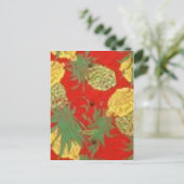 Ananas Mainia ( Aloha Print) Briefkaart (Staand voorkant)