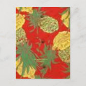 Ananas Mainia ( Aloha Print) Briefkaart (Voorkant)