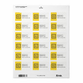 Ananas, marineblauw Griekse sleutel #1 ingelijst m Etiket (Full Sheet)