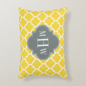 Ananas Marokkaans #5 Houtskool 3 Initieel Monogram Decoratief Kussen (Voorkant(Verticaal))