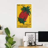 Ananas - Matchbox Print - India Wandkunst (Thuiskantoor)