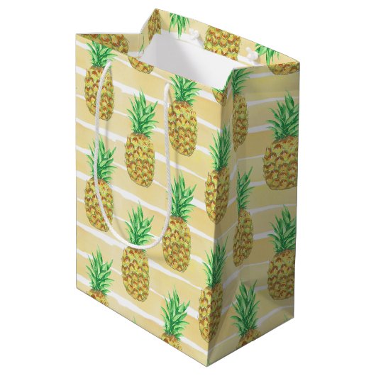 ananas medium cadeauzakje (Achterkant Gekanteld)