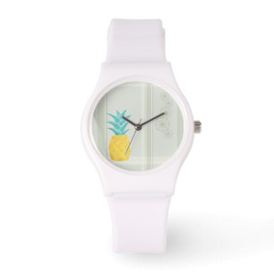 Ananas Meets Plaid Horloge