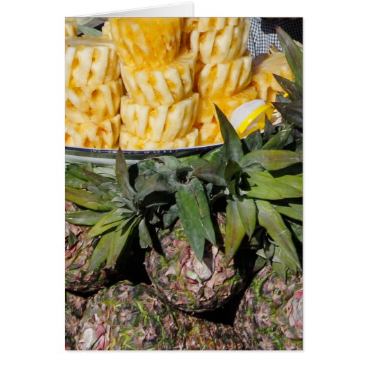Ananas Melon Farmers Market Fruit Note Kaart (Voorkant)