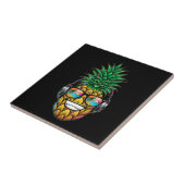 Ananas met bril tegeltje (Zijkant)