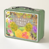 Ananas met Floral (Achterkant)