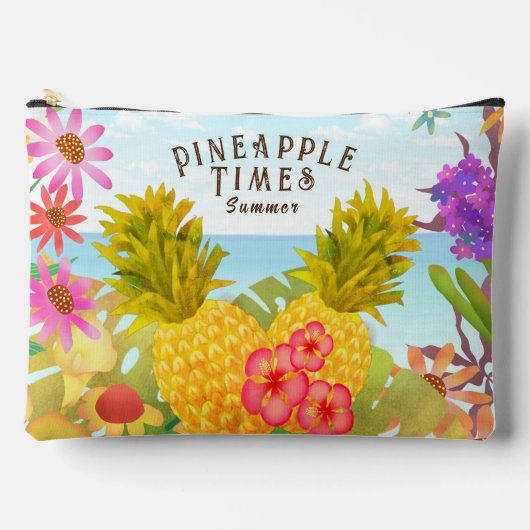 Ananas met Floral Etui (Voorkant)