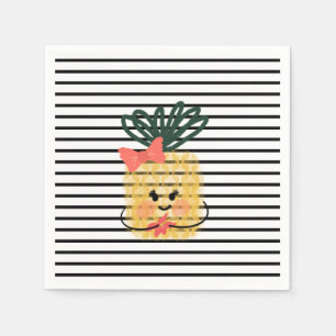 Ananas met Hibiscus Luau Verjaardag Servet