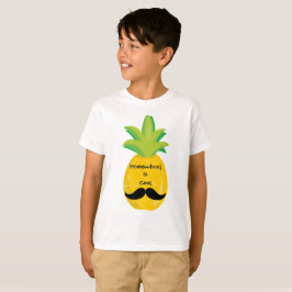 Ananas met Mustache Homeschool is Cool T-shirt