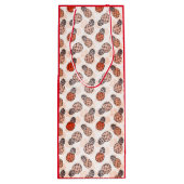  ananas met rode achtergrond wijn cadeautas (Achterkant)