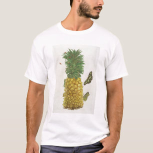 ananas met rupsbanden en vlinders (hand-c) t-shirt