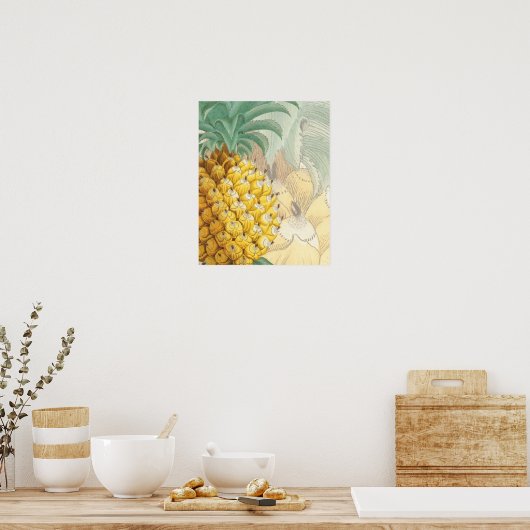 Ananas met uitbreiding poster (Keuken)