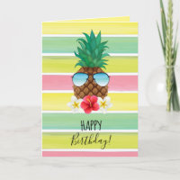 Ananas met verjaardagscadeau voor zonnebrillen wen