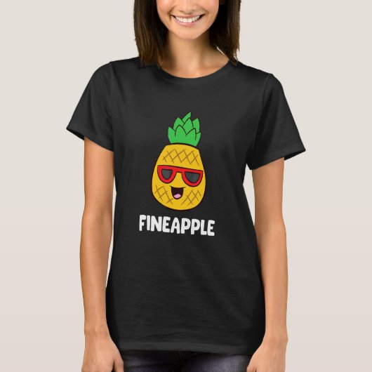 ananas met zonnebril Funny Fineapple T-shirt (Voorkant)