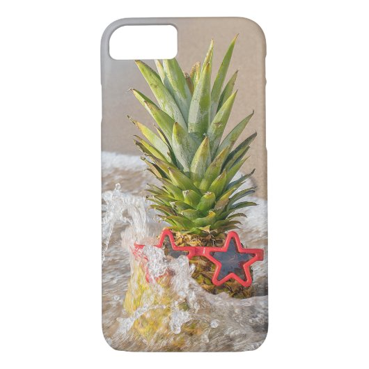 Ananas met zonnebril in golf Case-Mate iPhone case (Achterkant)